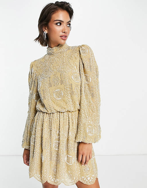 EMBELLISHED SKATER DRESS Lolliesvintagestore EMBELLISHED SKATER DRESS Lolliesvintagestore
