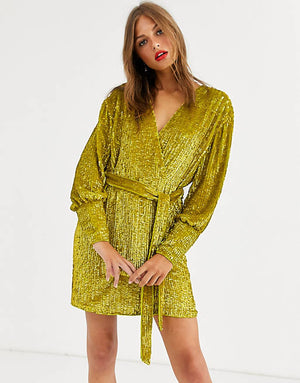 SEQUINS MINI DRESS