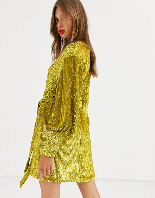 SEQUINS MINI DRESS