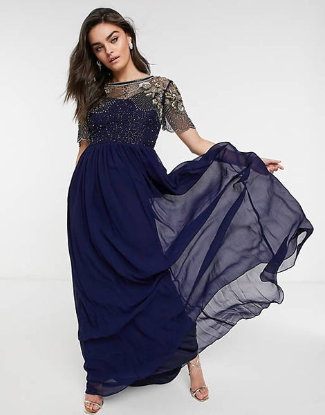 ルシールズ Raina Ribbon dress (black) Midi-Length Black Dress with Ribbon Detail - Gizia